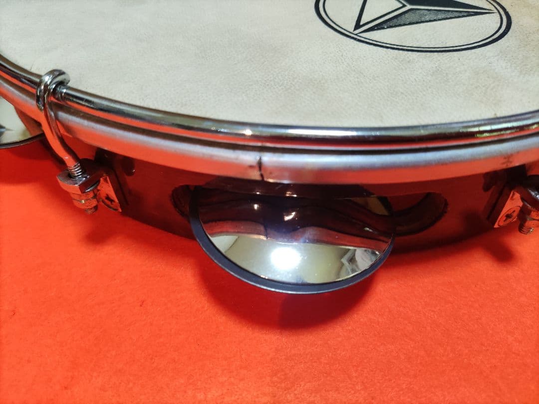 ☆Bauer PERCUSSIONパンデイロ　本皮　10インチ　スペーサー入り☆