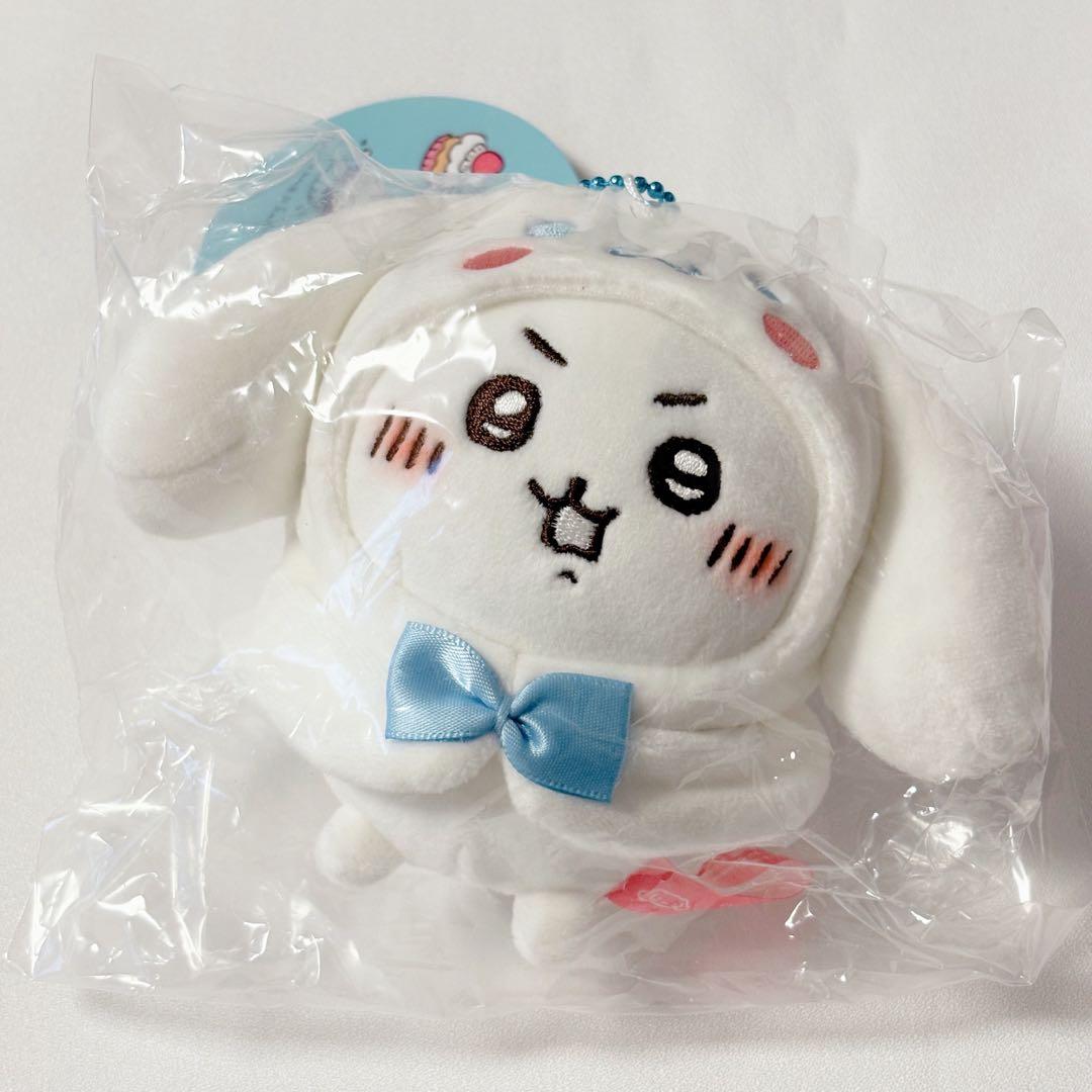 【ちいかわ】サンリオコラボ マスコット 4点セット ちい ハチ モモンガ