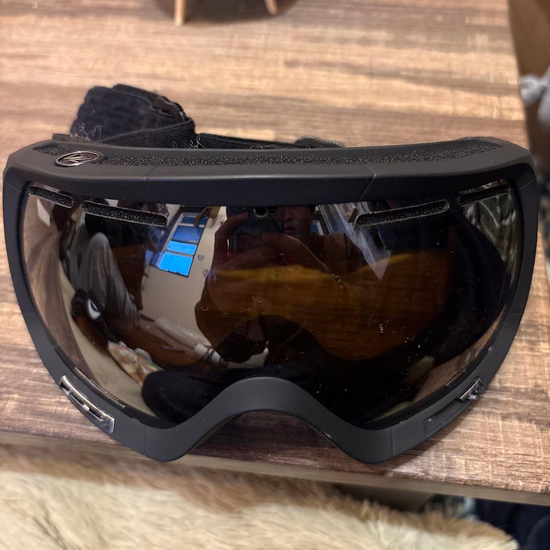 ボンジッパーブラックスモークレンズゴーグル
