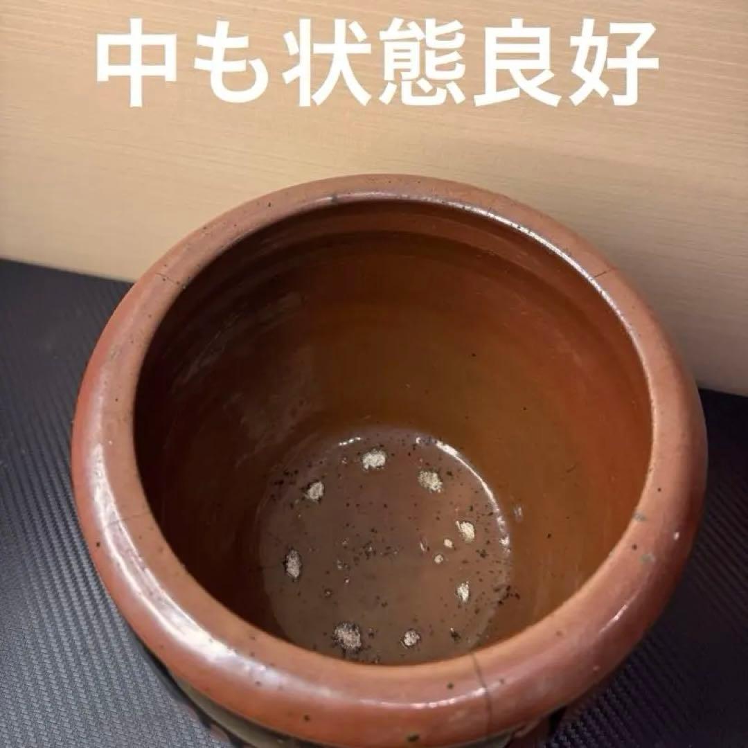 【✨美品✨】昭和レトロ 工芸品 常滑焼 漬物壺 植木鉢 アンティーク 陶芸