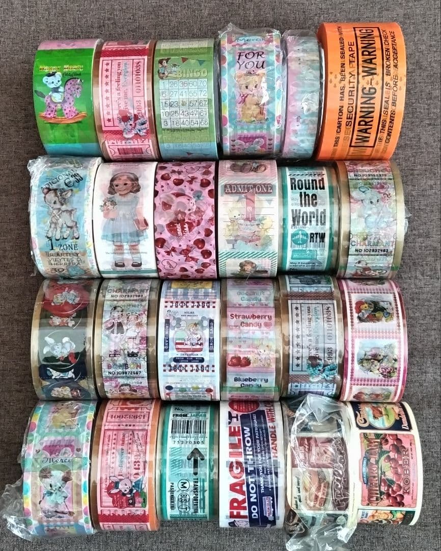 OPPテープ等 24本セット① (新品23本) レトロアニマル アメキャラ