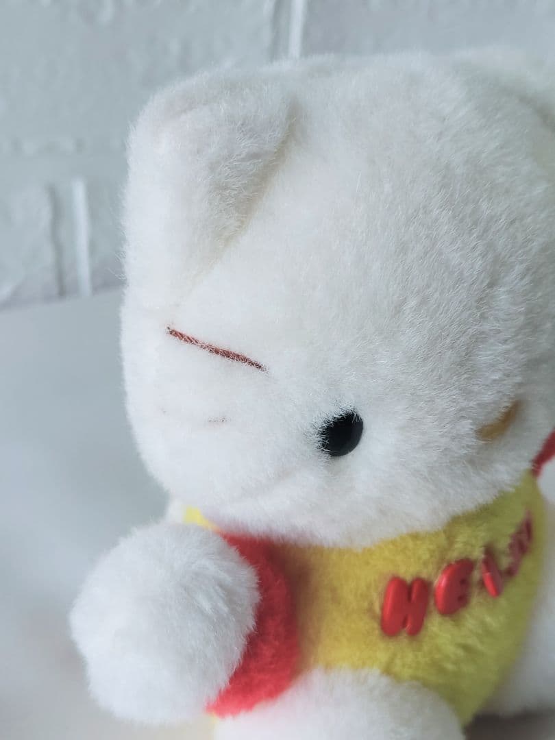 年代物/超激レア/入手困難/希少/1976年初期キティちゃんのぬいぐるみ/旧ロゴ