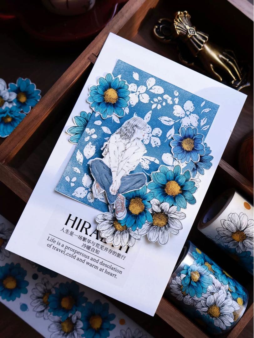 壹洱原创《梵高花园》海外マスキングテープ　マステ 【2555】