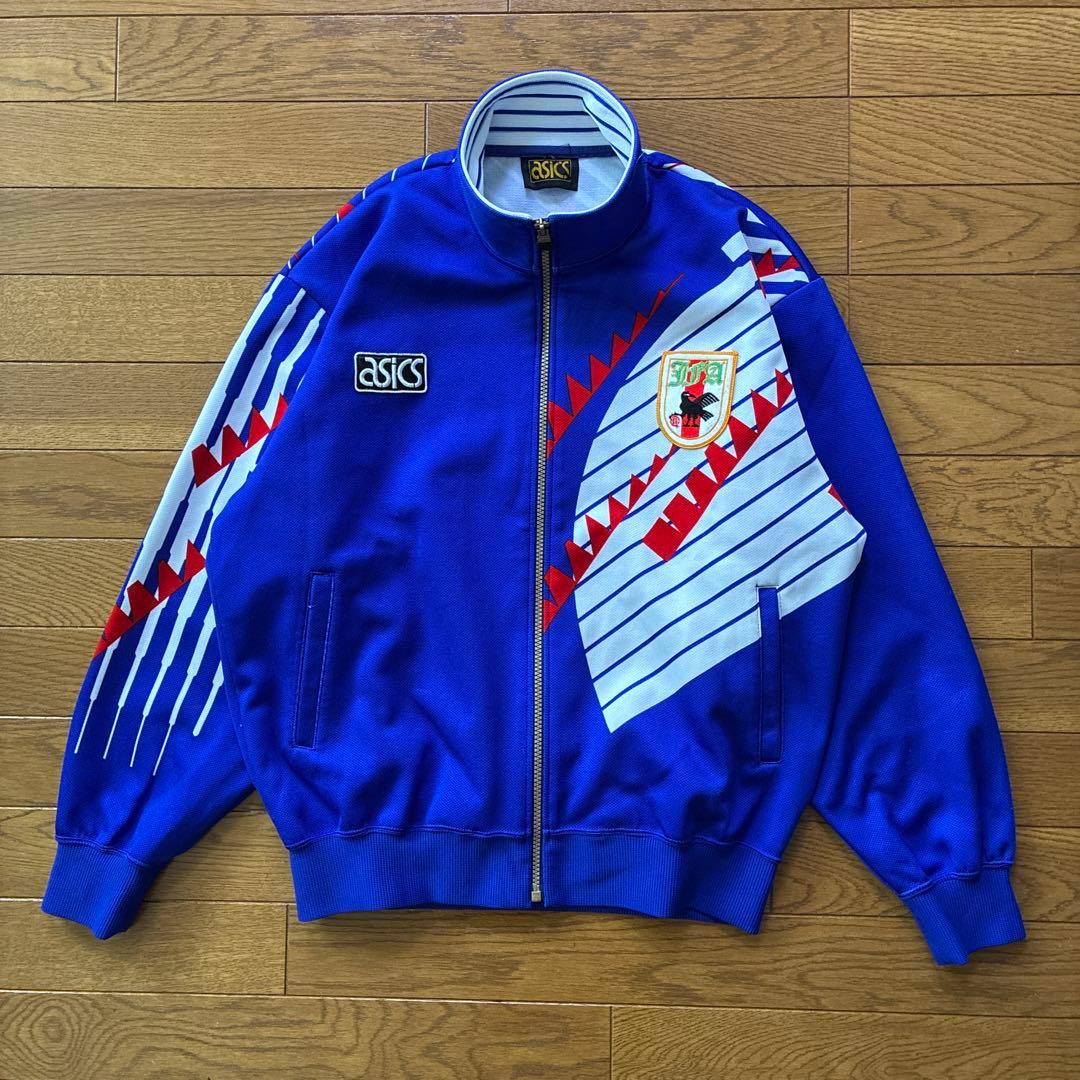 asics サッカー日本代表　ジャージ　ドーハの悲劇　L