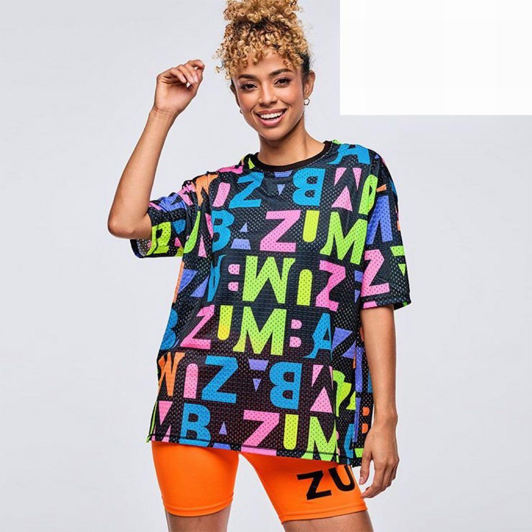 新品　正規品　ズンバ　X S ネオン　メッシュ　Tシャツ