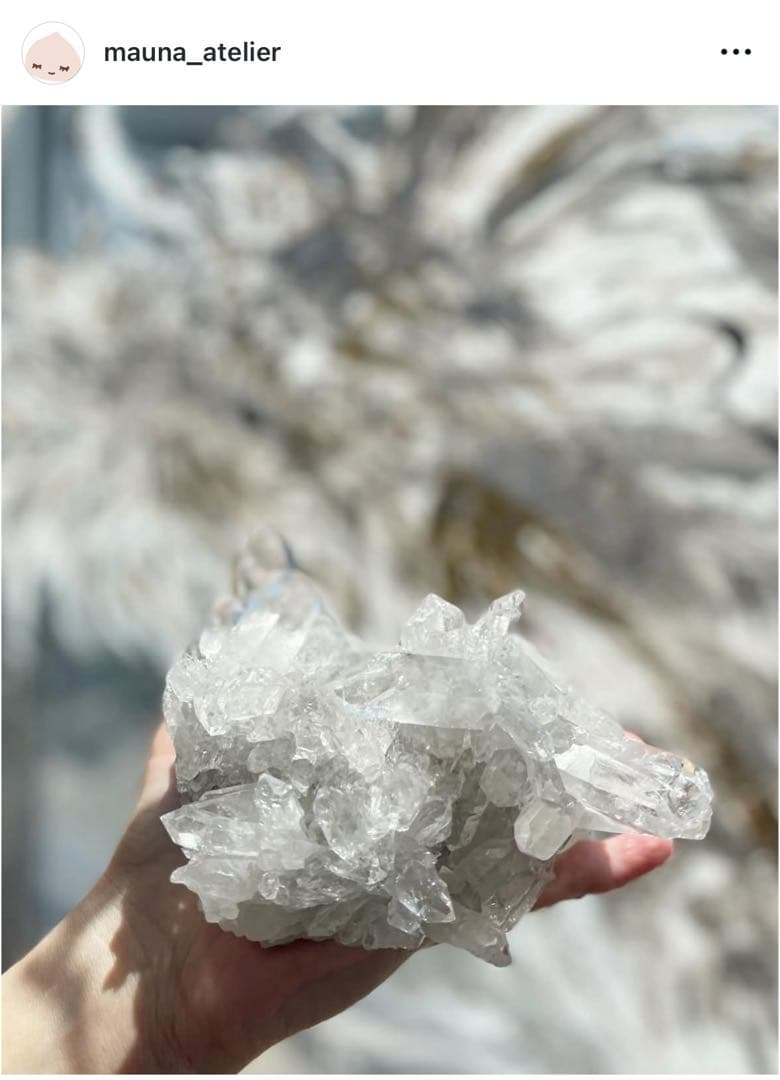 ローズクォーツ　クラスター　　鎌倉　mauna