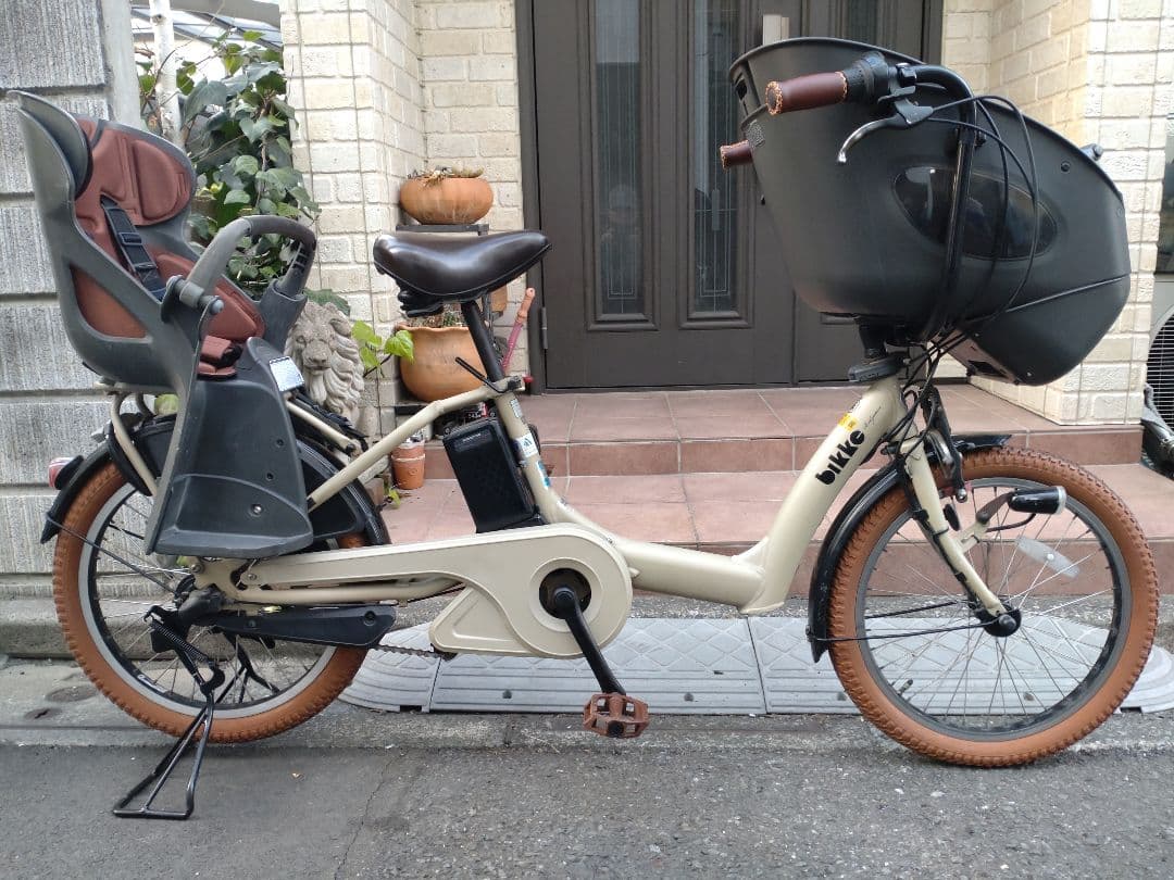 配送可★直接引渡可【bikkeビッケポーラー】電動アシスト自転車★３人乗子供乗