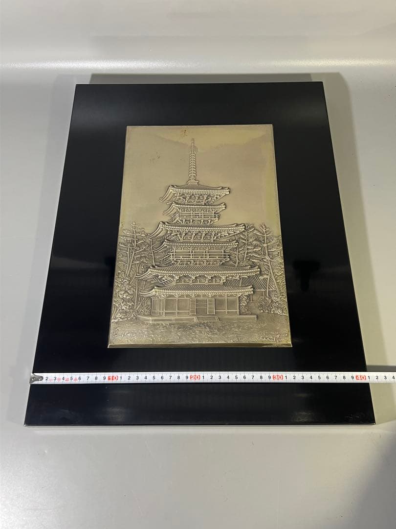 DT697 金工 仏教 六重塔 額飾