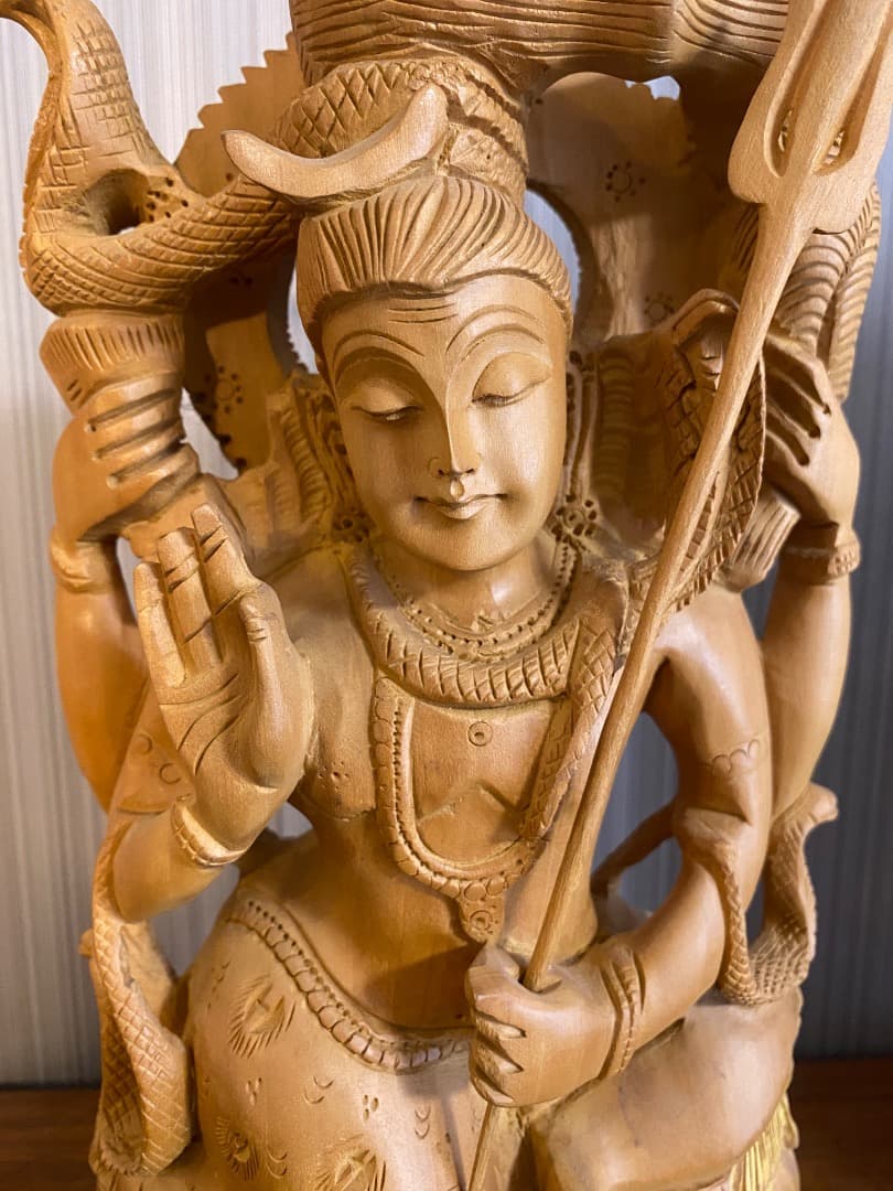 シヴァ神 木像
