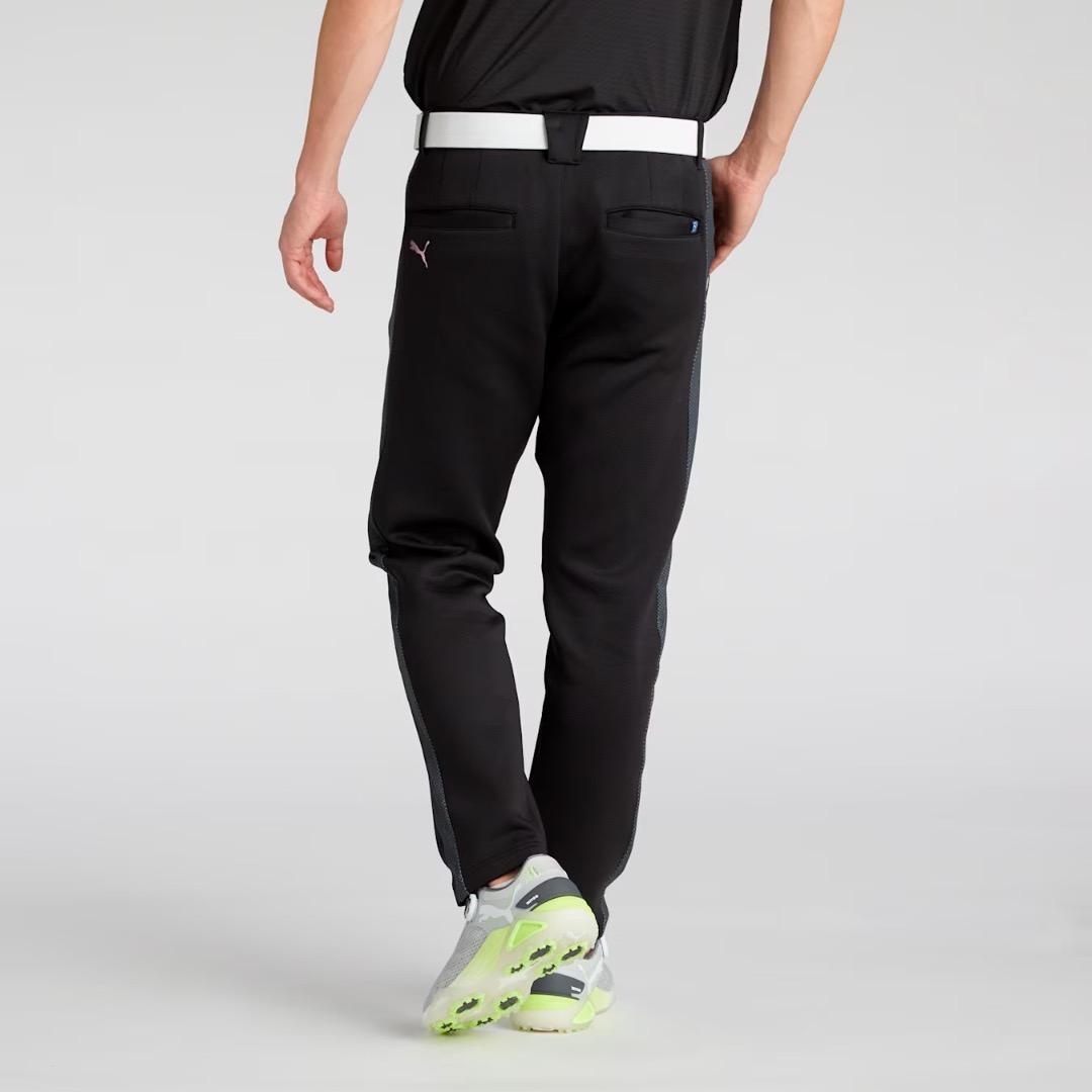 【M】秋冬 定価14,960円 プーマ ゴルフ ライン カードボードパンツ 黒