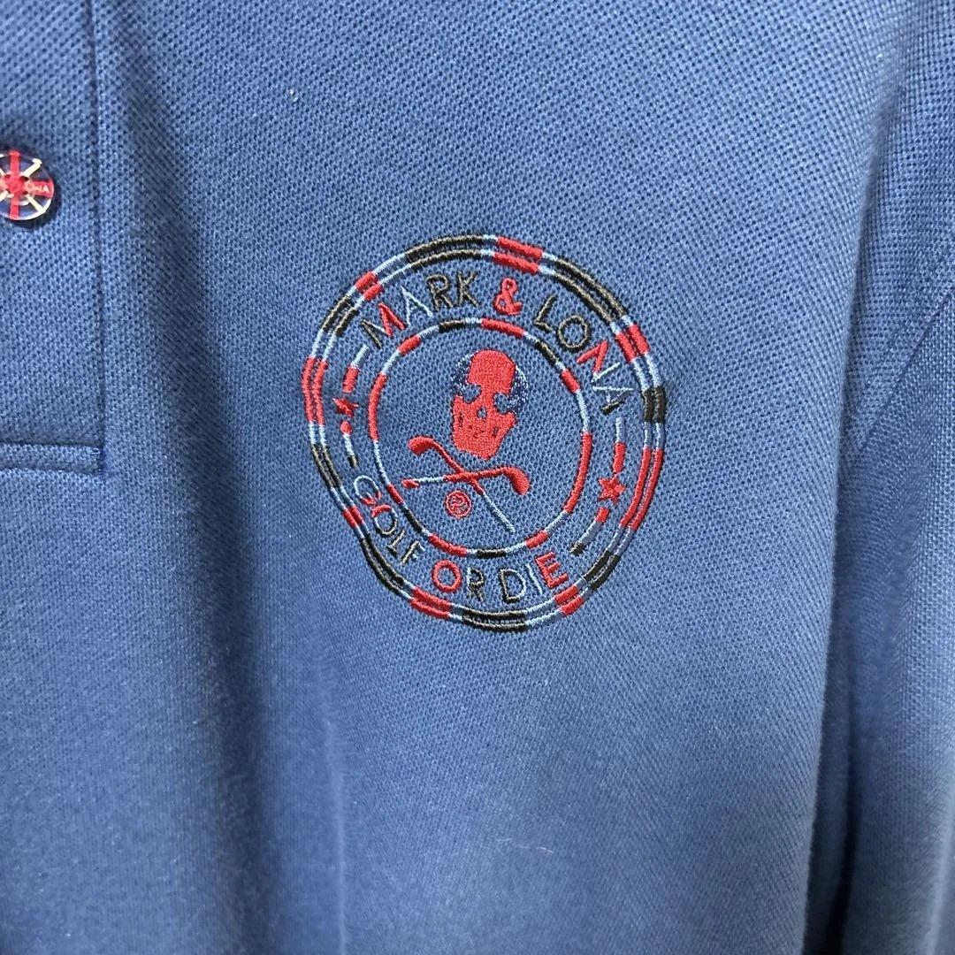 マークアンドロナ 長袖ポロシャツ ロンポロ 50 ゴルフ