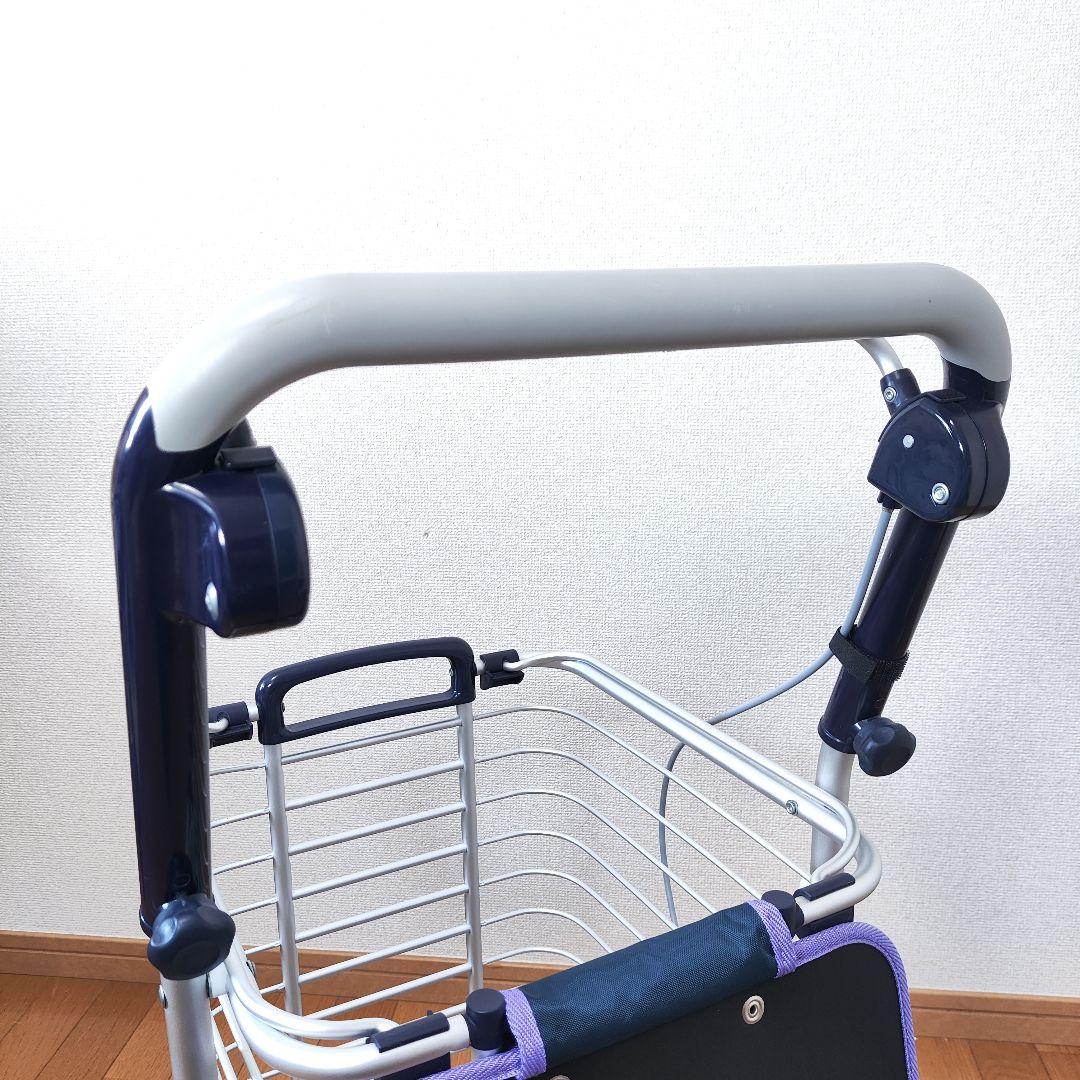 ⭐️美品⭐️ユーバ産業 ブレーキ付 アルミワイヤーカート 花柄