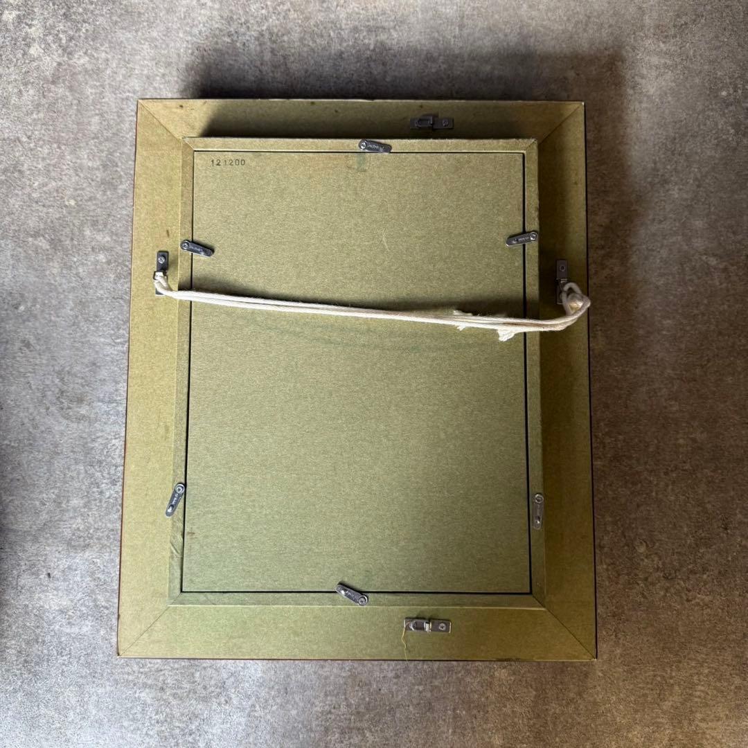 渡部ひでき　パリの街角　油彩画