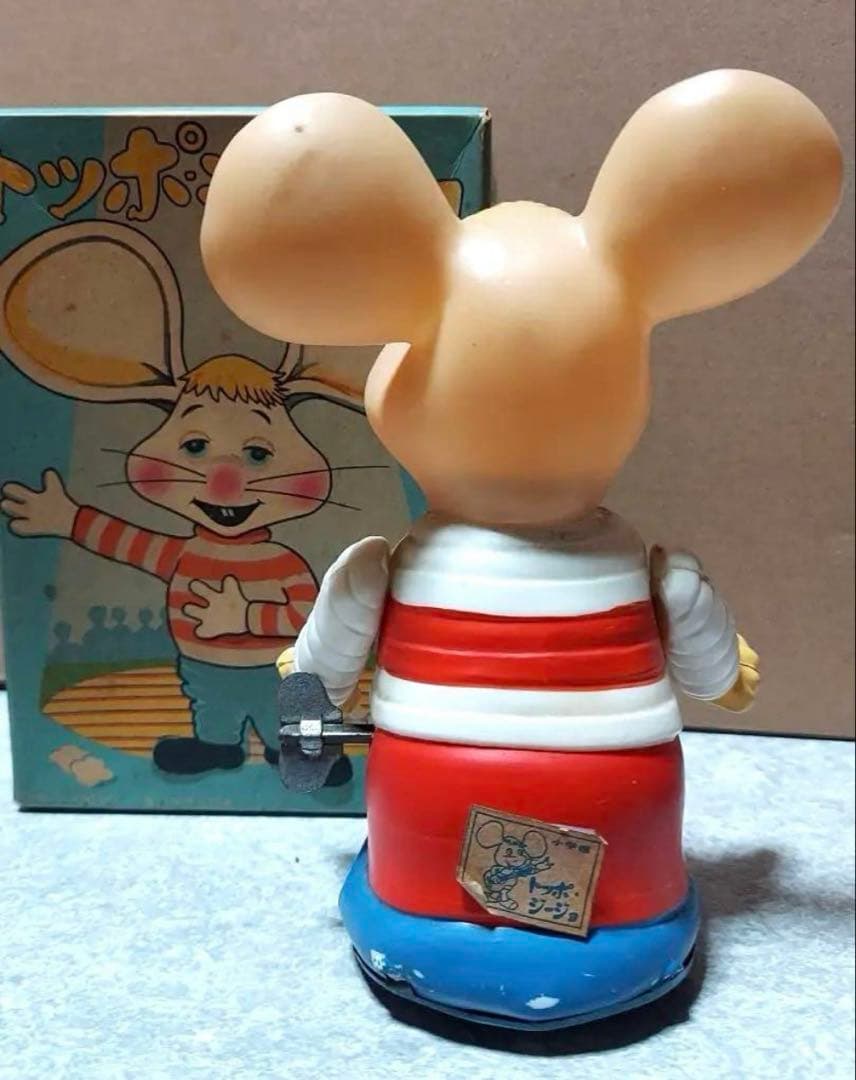 昭和レトロ 当時物トッポジージョ ゼンマイ 箱付き