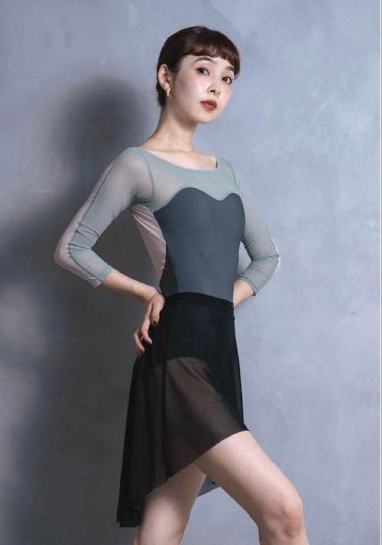 【Meuu】ロングスリーブ　バレエレオタード S 長袖　大人