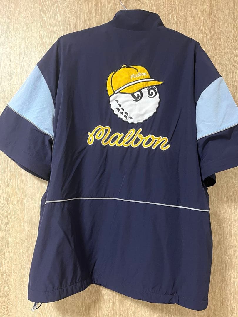 マルボン Malbon プルオーバー ジャンパー 半袖 長袖 ネイビー 2xl
