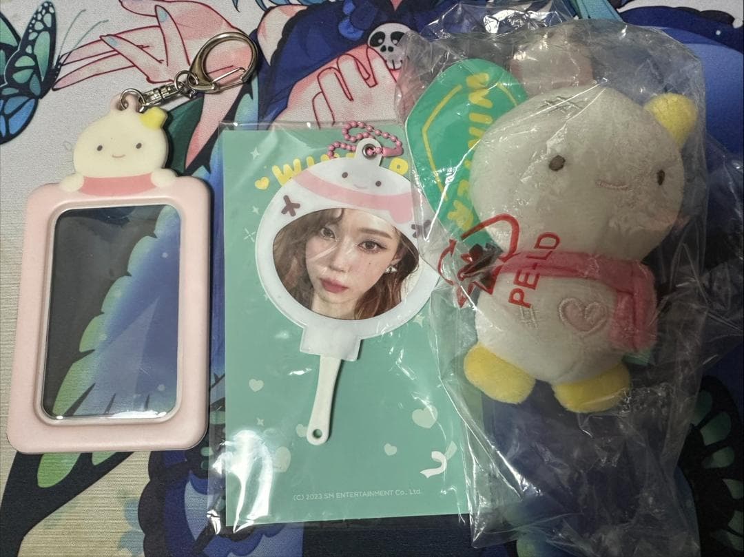 aespa ウィンター ぬいぐるみ、トレカケース、キーホルダー3点セット