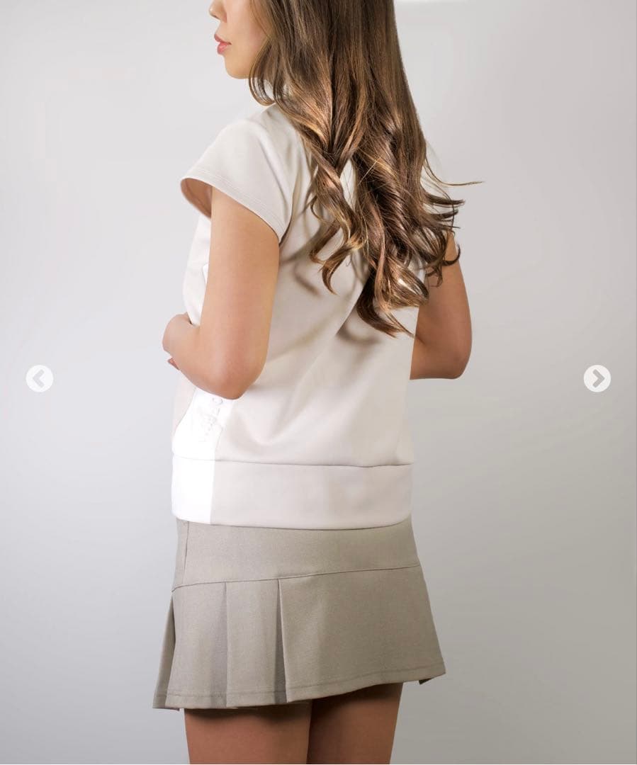 8YARDS 定番 モックネック ラテ L ハイネック 接触冷感