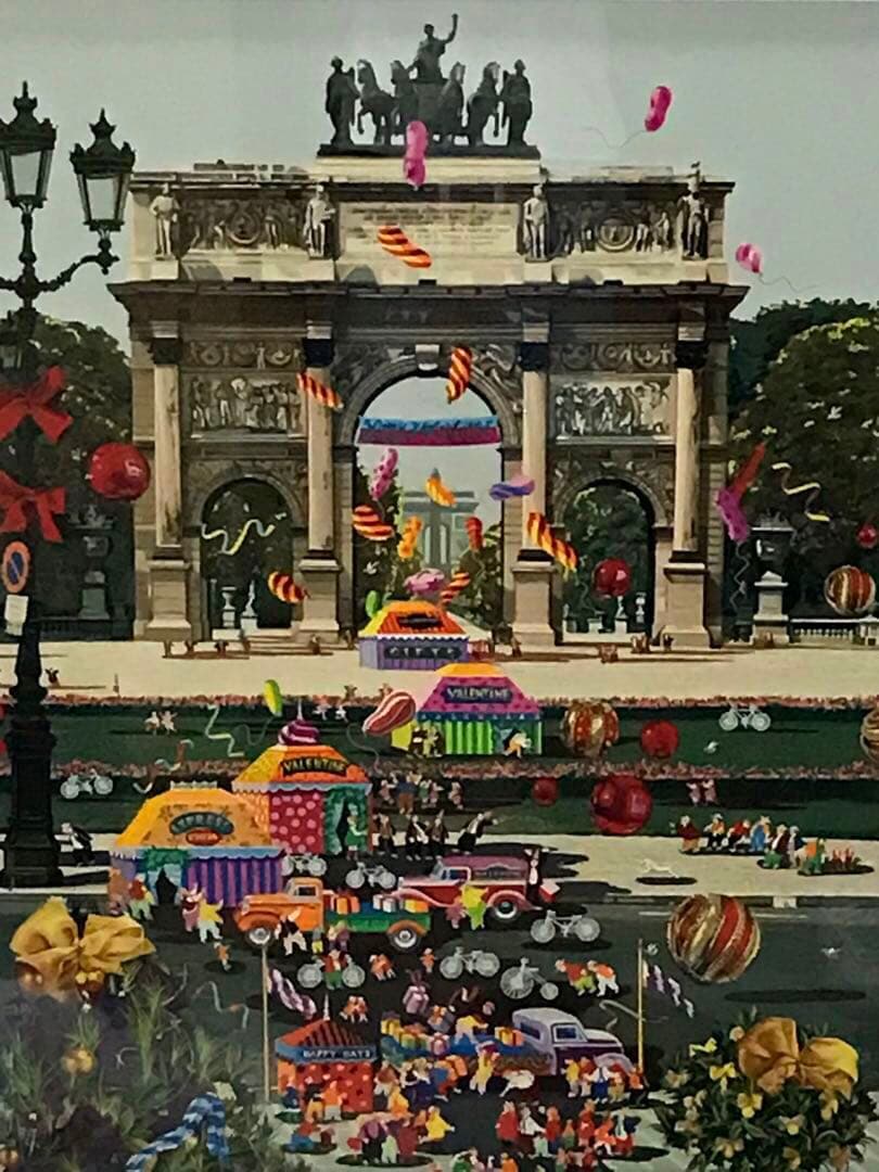 ヒロヤマガタ　「ギフト」 シルクスクリーン ED100/250 額装