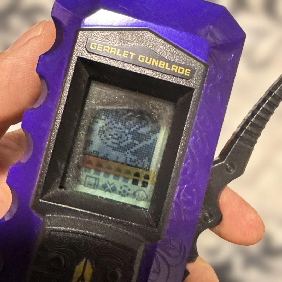 超希少 動作品 トレジャーガウスト ギアレット ガンブレード バイオレット