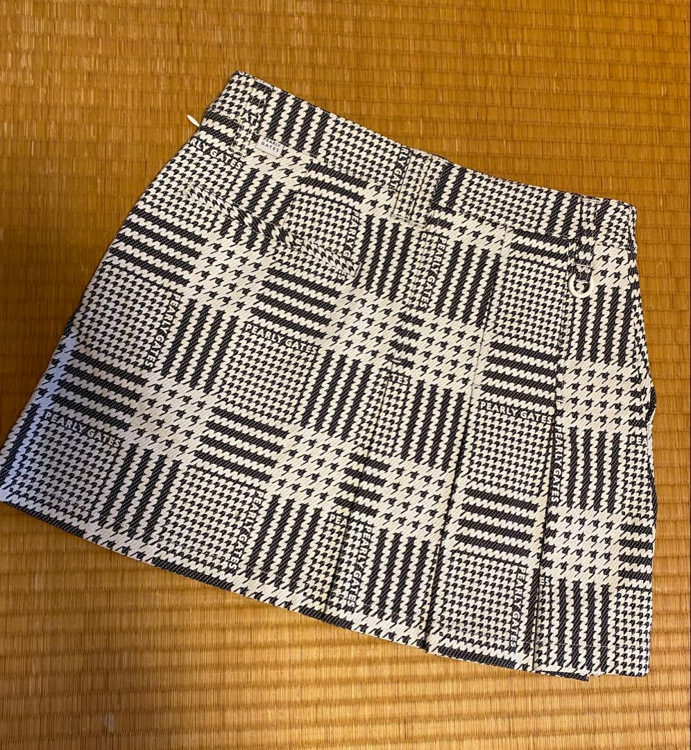 極美品　パーリーゲイツ プリーツスカート千鳥0 オールシズン　定価35200円
