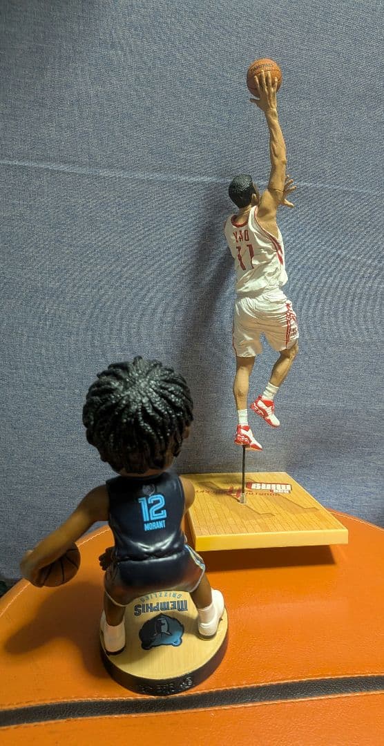 ロッドマン2体·モラント ボブルヘッド人形·ヤオ・ミンアクションフィギュアセット