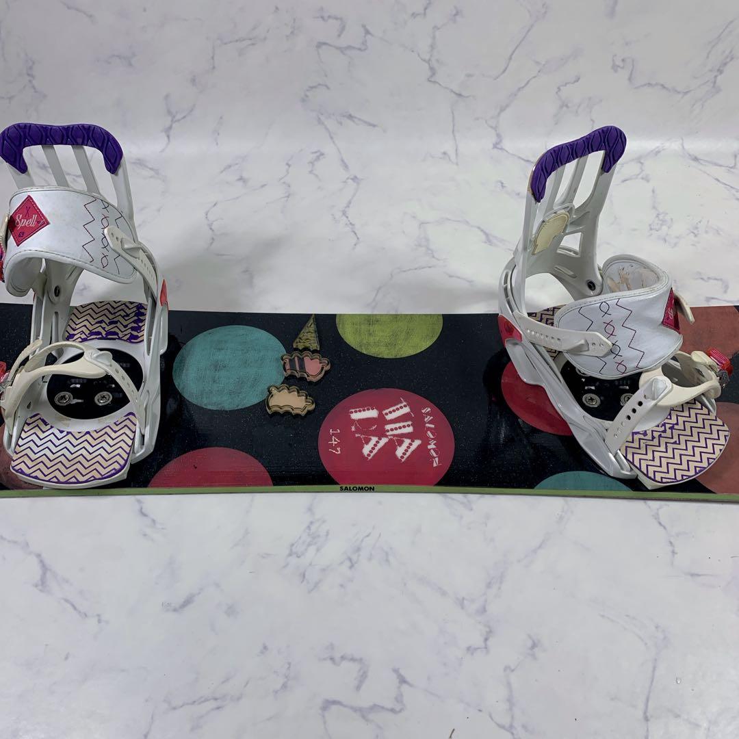 SALMONスノーボード4点セット burton シューズ付