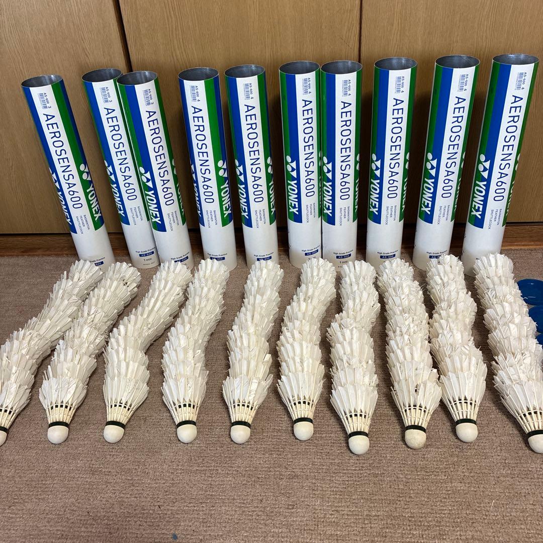 送料無料　バドミントン　羽　120個　10本　YONEX　600 3番　4番