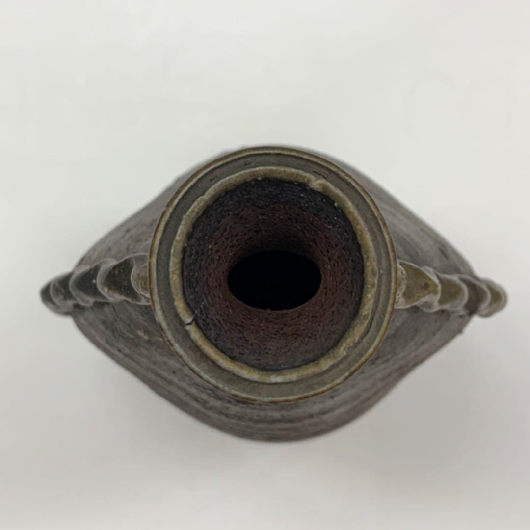 【花入7】備前7     雫形　木村陶峰　高さ25㎝