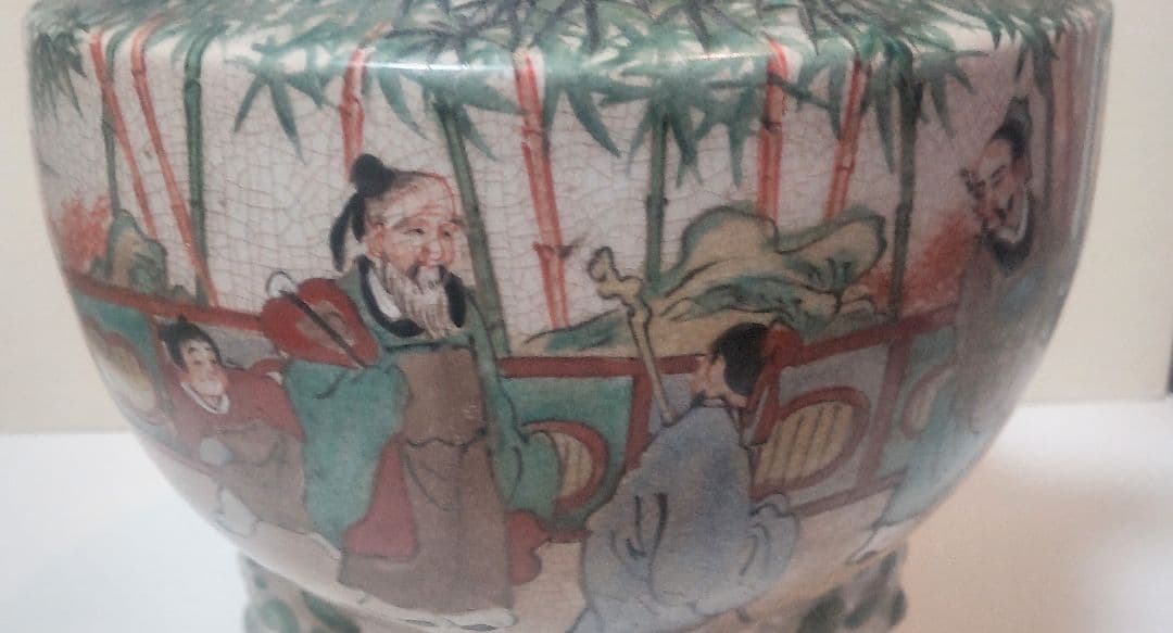 青木木米 九谷焼三足香炉/Aoki Mokubei Tripod Censer