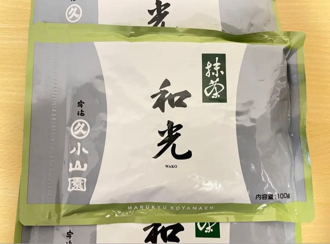 抹茶粉末 100g 丸久小山園の和光X3袋