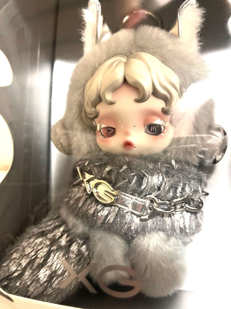 【しっぽ大き目】【耳均等】【目綺麗】【速達も可能】スカルパンダ×XG ぬいぐるみ