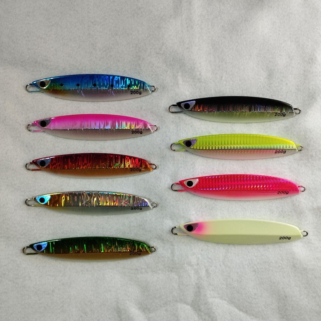 １０本 セット 180g 組合せ自由 メタルジグ TGベイト 形状 高比重