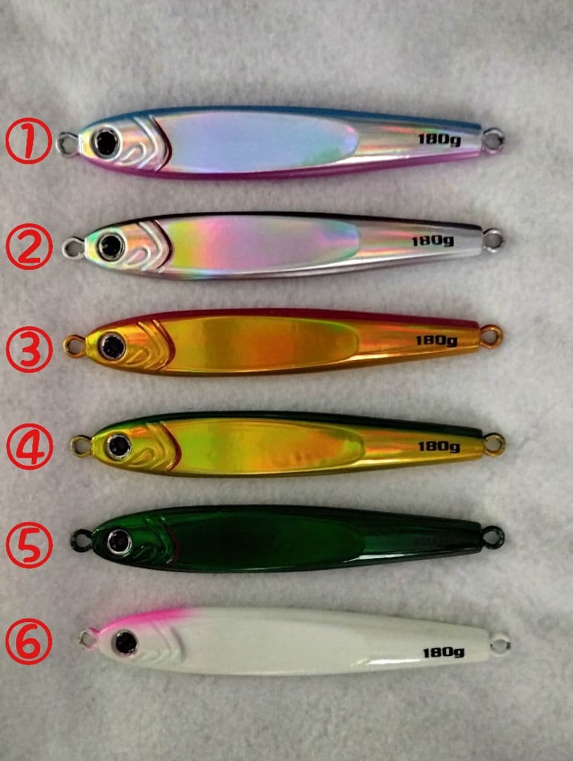 １０本 セット 180g 組合せ自由 メタルジグ TGベイト 形状 高比重