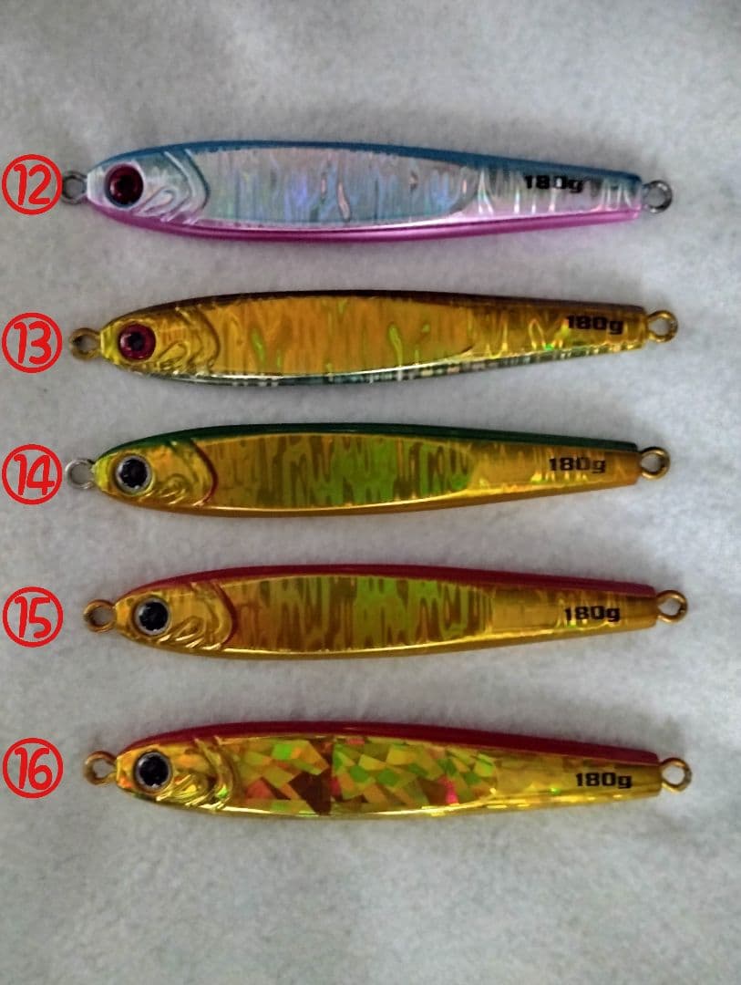 １０本 セット 180g 組合せ自由 メタルジグ TGベイト 形状 高比重