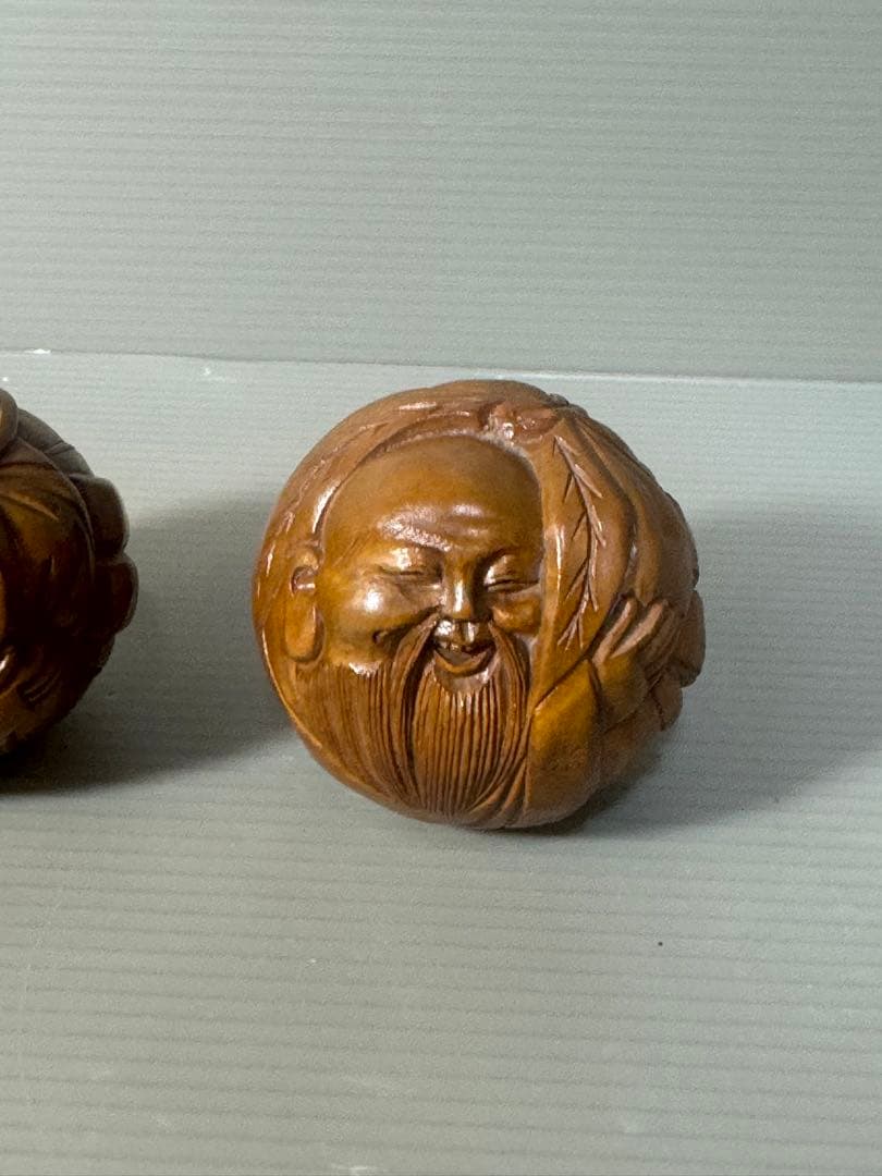 2535  『布袋　七福神』　置物　2客