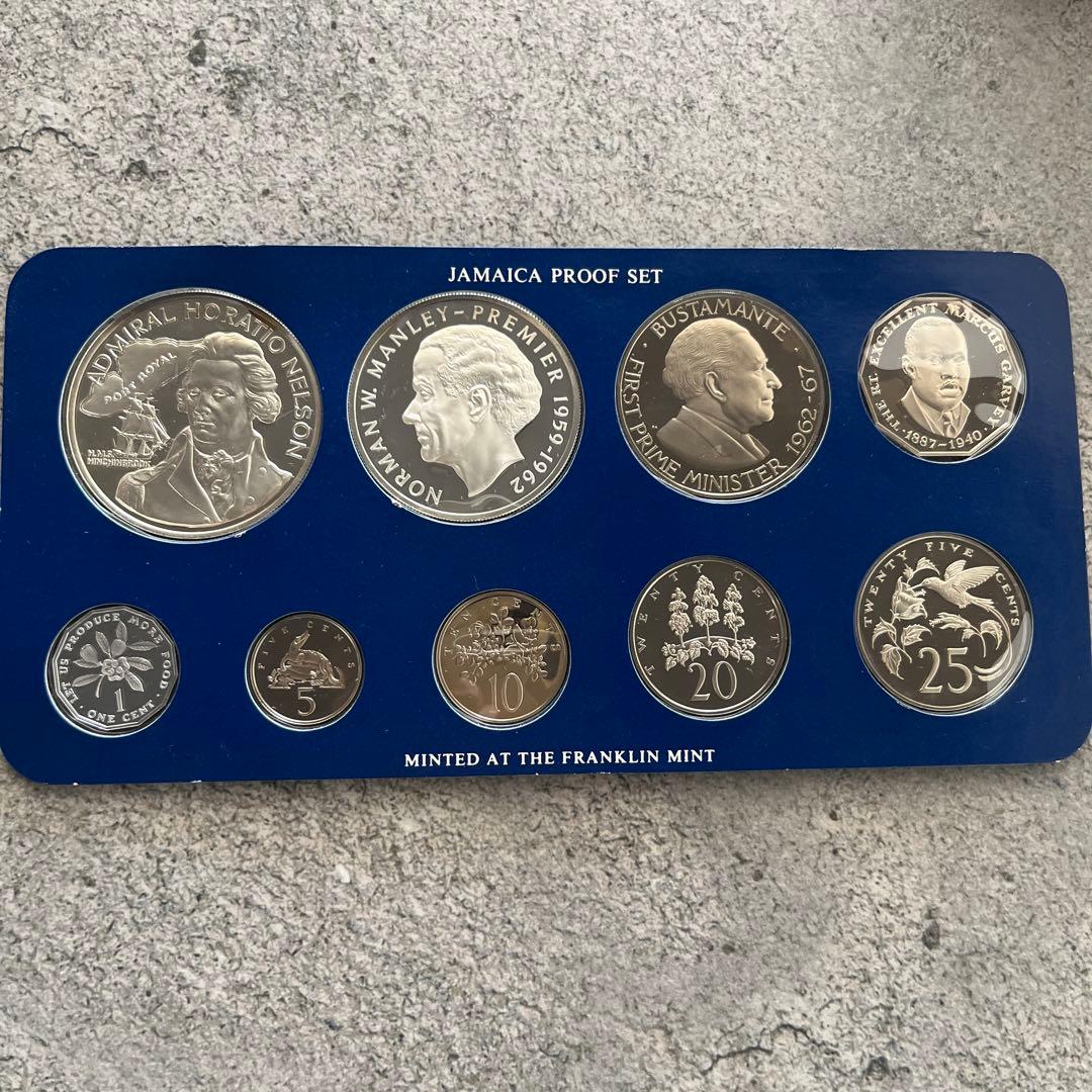 銀貨　ジャマイカ プルーフ セット9枚