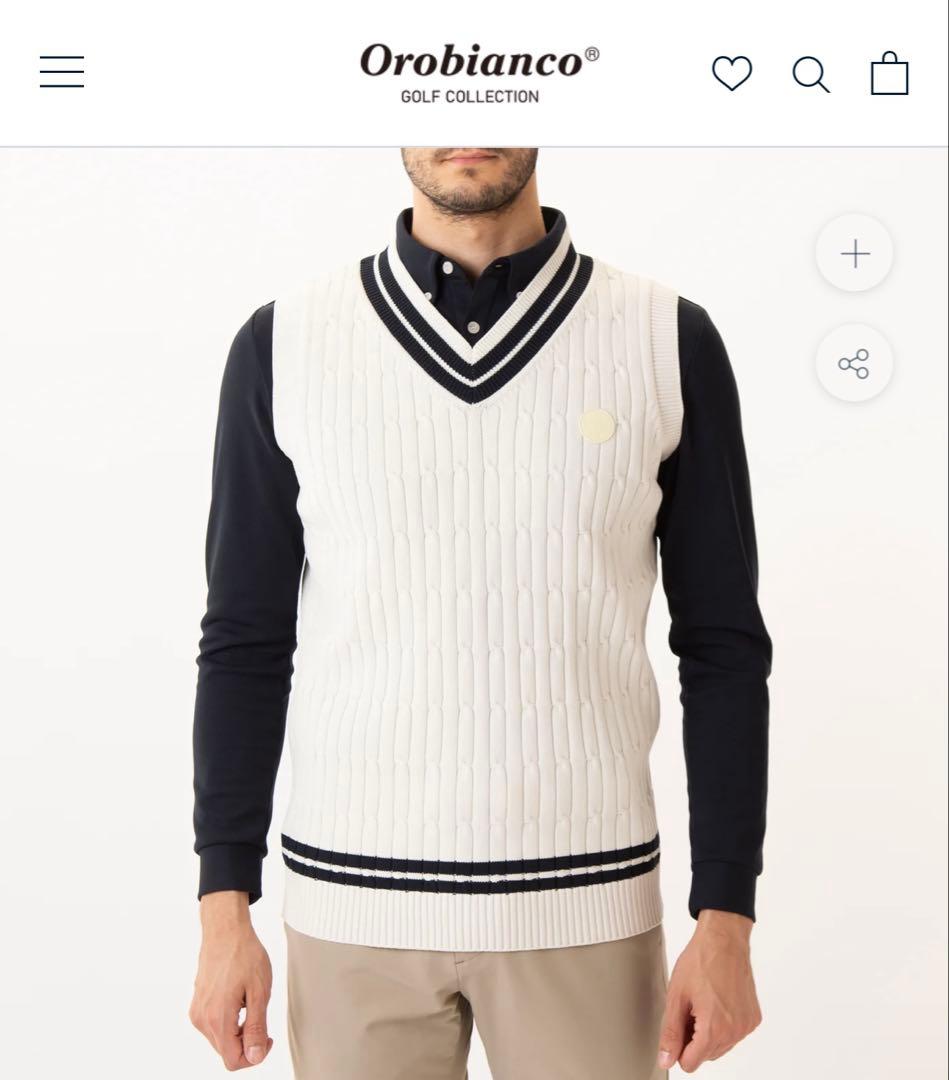 オロビアンコゴルフ◇チルデンベスト ネイビーM