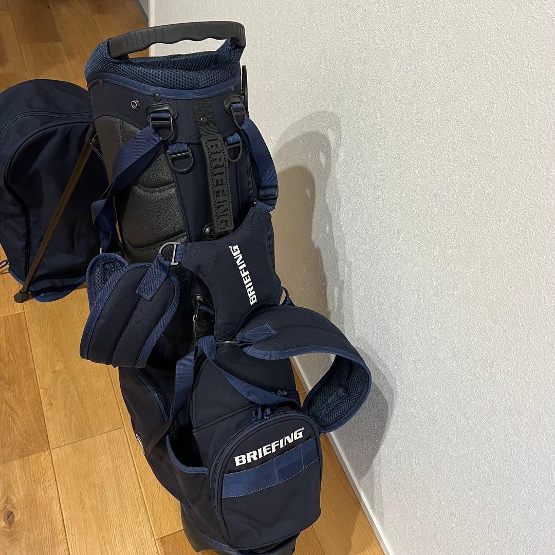 BRIEFING ブリーフィング キャディバッグ CR-4 ネイビー スタンド