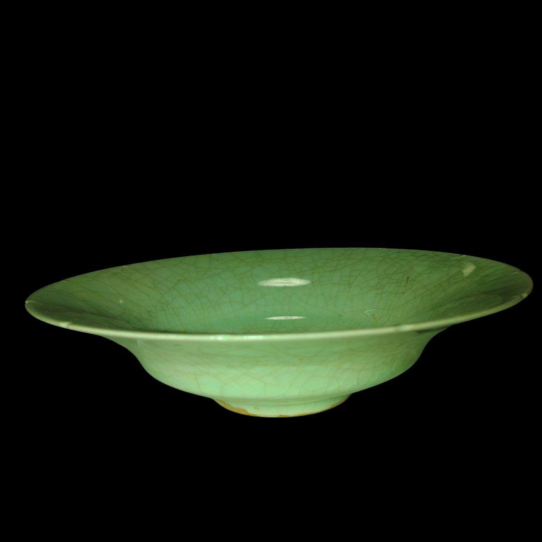 北宋青白磁腰折皿　中国古玩　アンティーク