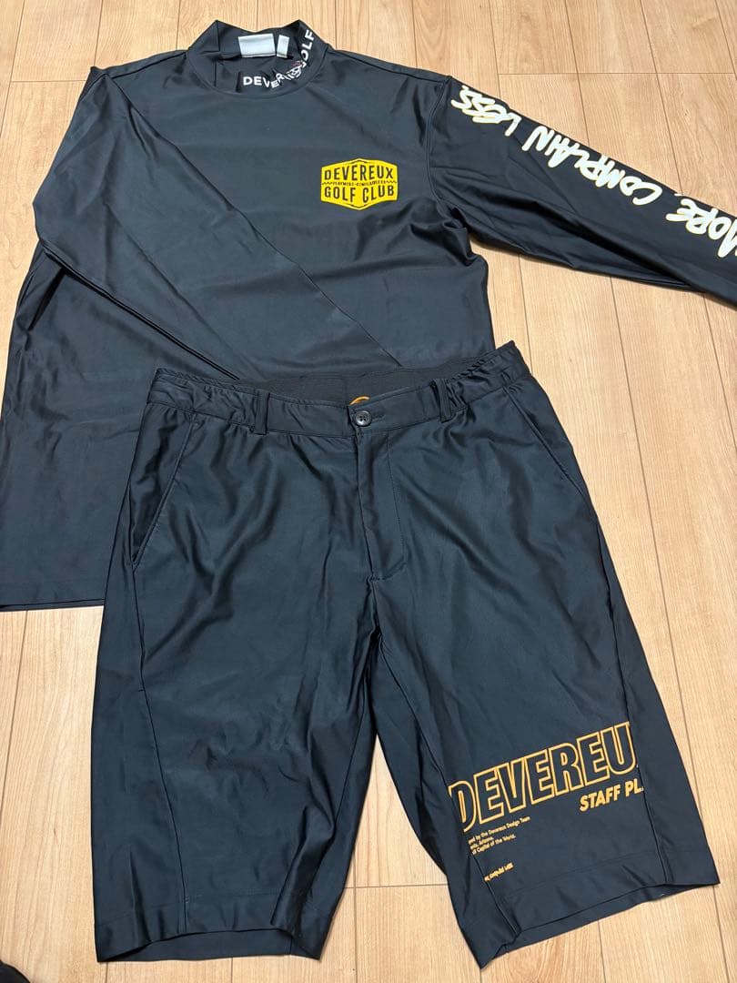 DEVERAUX ゴルフウェア 長袖シャツとショートパンツセット