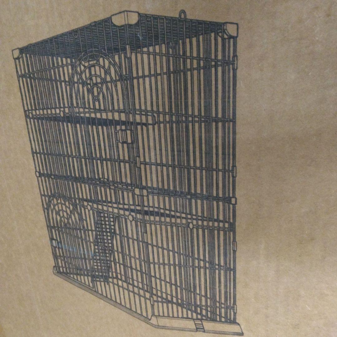 Shinyever 猫 ケージ キャットケージ 猫ゲージ 大型(ホワイト 2段)