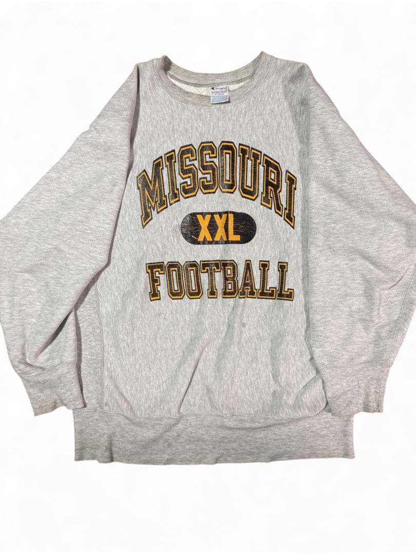 90s Champion リバースウィーブ MISSOURI フットボール　3段