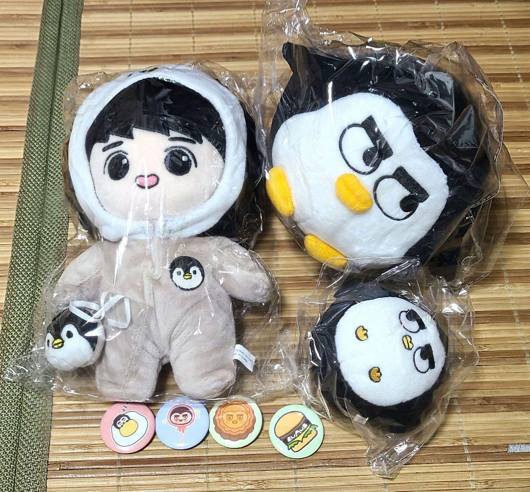 EXO D.O ギョンス ぬいぐるみ 3点 缶バッジ
