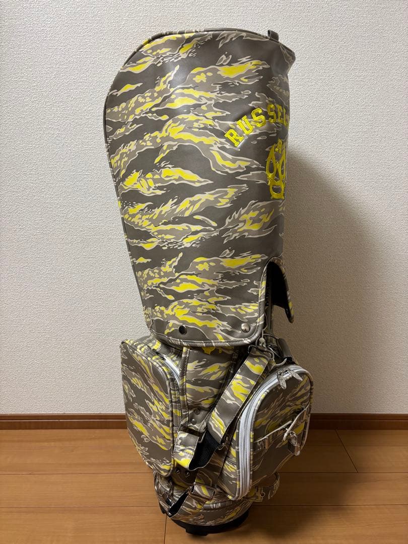 RUSSELUNO ラッセルノ STUDS キャディバッグ スタッズ　迷彩柄美品