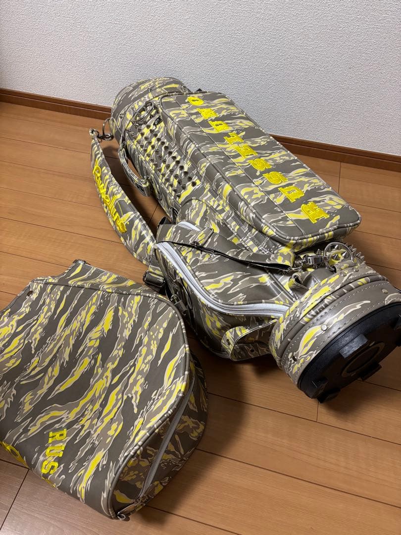 RUSSELUNO ラッセルノ STUDS キャディバッグ スタッズ　迷彩柄美品