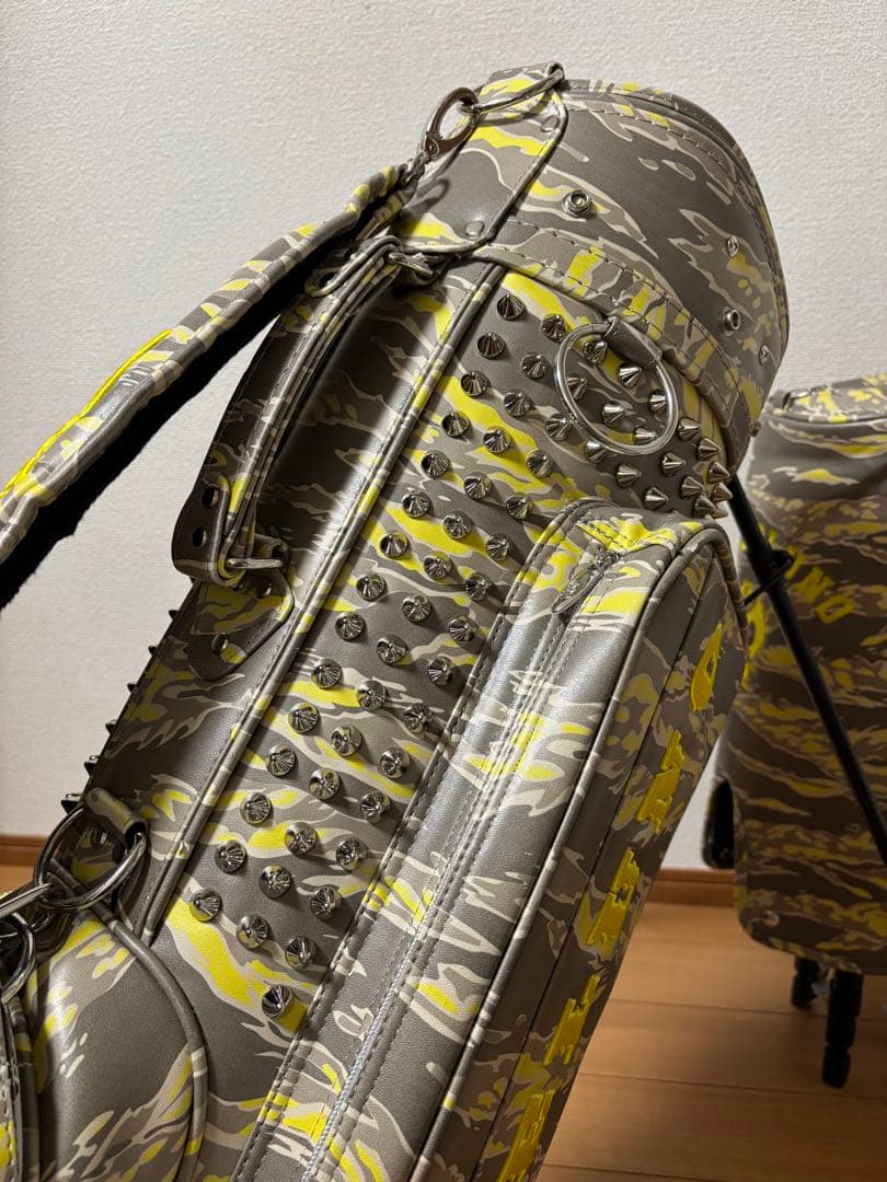 RUSSELUNO ラッセルノ STUDS キャディバッグ スタッズ　迷彩柄美品