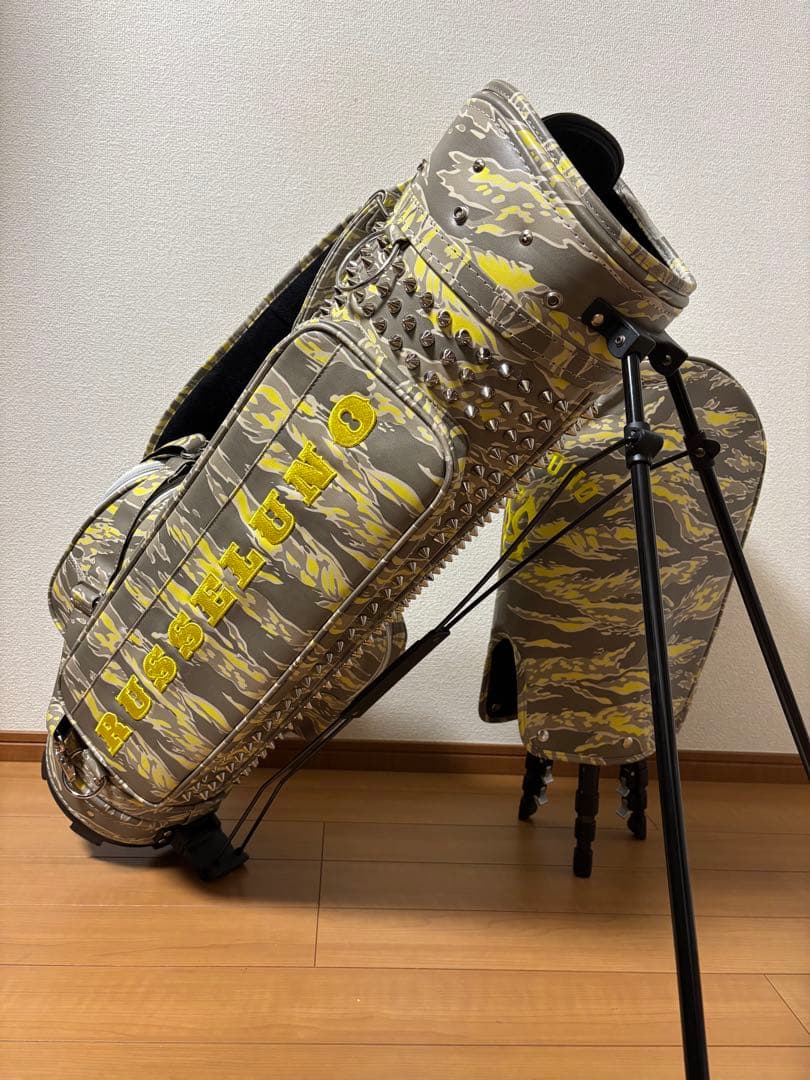 RUSSELUNO ラッセルノ STUDS キャディバッグ スタッズ　迷彩柄美品