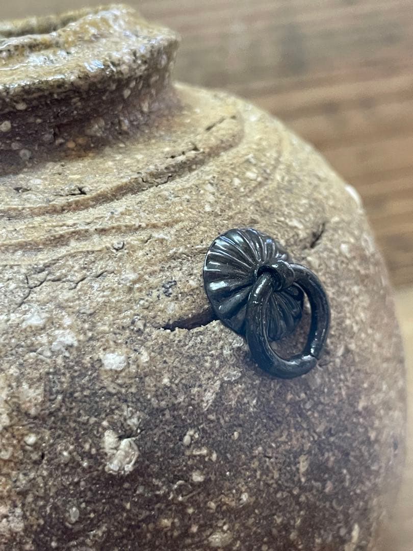 杉本貞光　掛け花入れ【m1203 花瓶　骨董　茶道　茶道具　花道　レトロ 壺 】