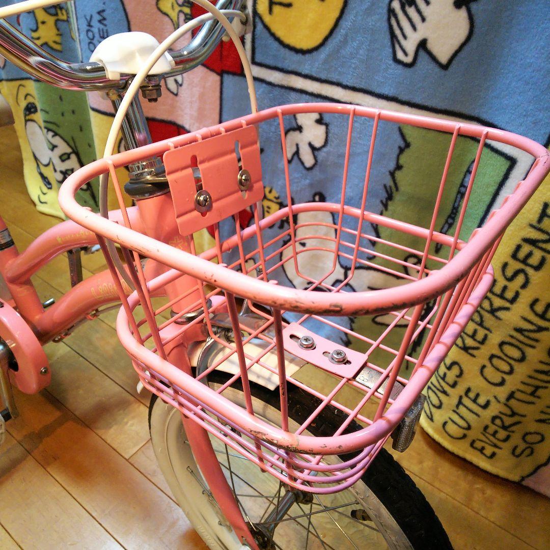 【神奈川県・東京23区お届け可】室内保管 幼児用自転車 16インチピンク